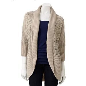 Womens Takeout Dolman Open Cardigan  - Sz XS